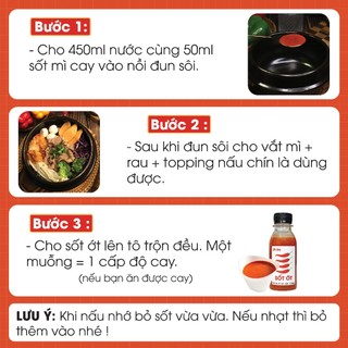 Combo 6 phần mì cay JinJoo (có sốt ớt)