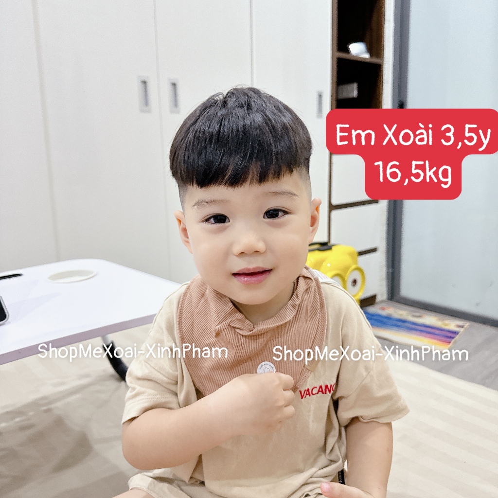 Yếm Nỉ tam giác hãng Name.it  xuất dư siêu đẹp 1 size
