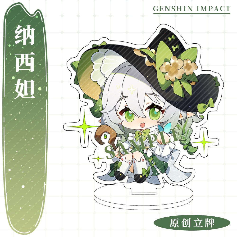 Mô hình Genshin Impact ver Phù thủy chibi dễ thương Standee đứng Scaramouche Wanderer Yae Miko Nahida
