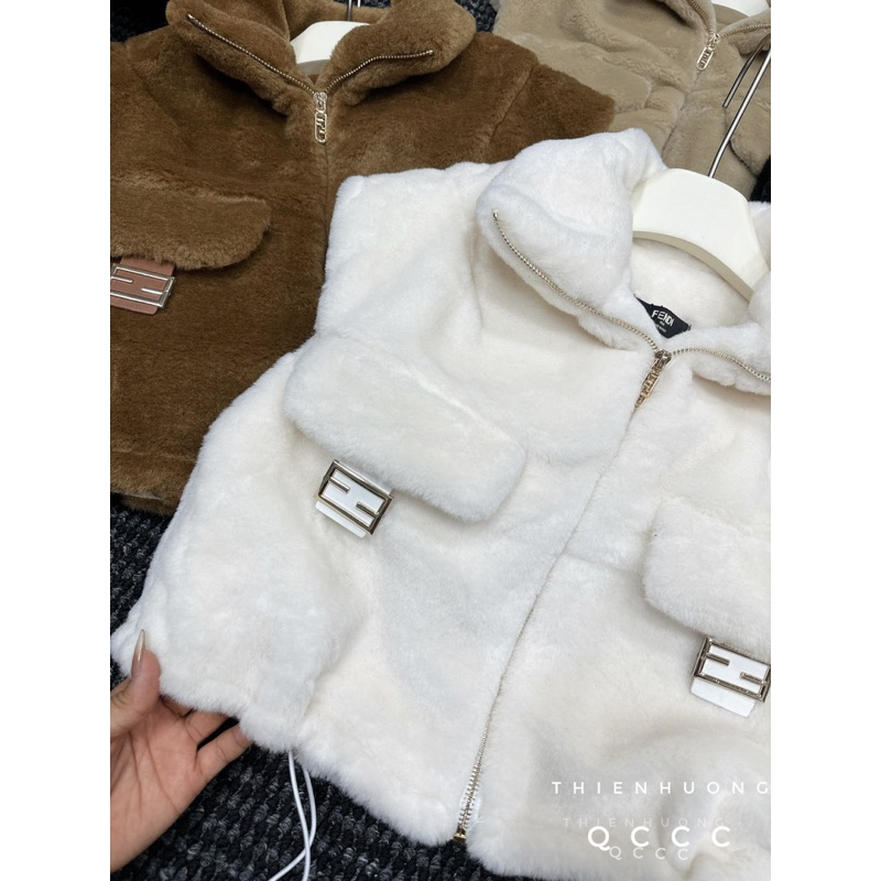 Áo Gile Lông Croptop Fenn Dii