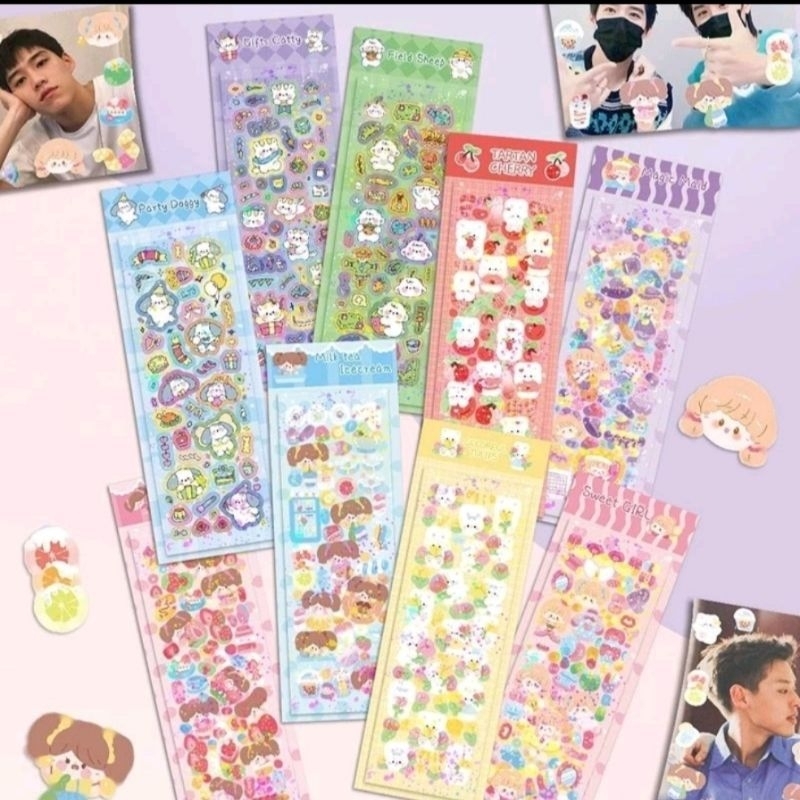 🔥Siêu Hot🔥//1k // Combo 2 tấm Sticker lấp lánh dễ thương chỉ 1k