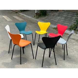  Ghế Nhựa Eames Thiên Nga Cánh Én Chân Sắt Ngồi Cafe Làm Việc Nhà Hàng 