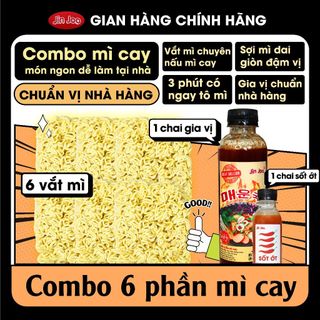 Combo 6 phần mì cay JinJoo (có sốt ớt)