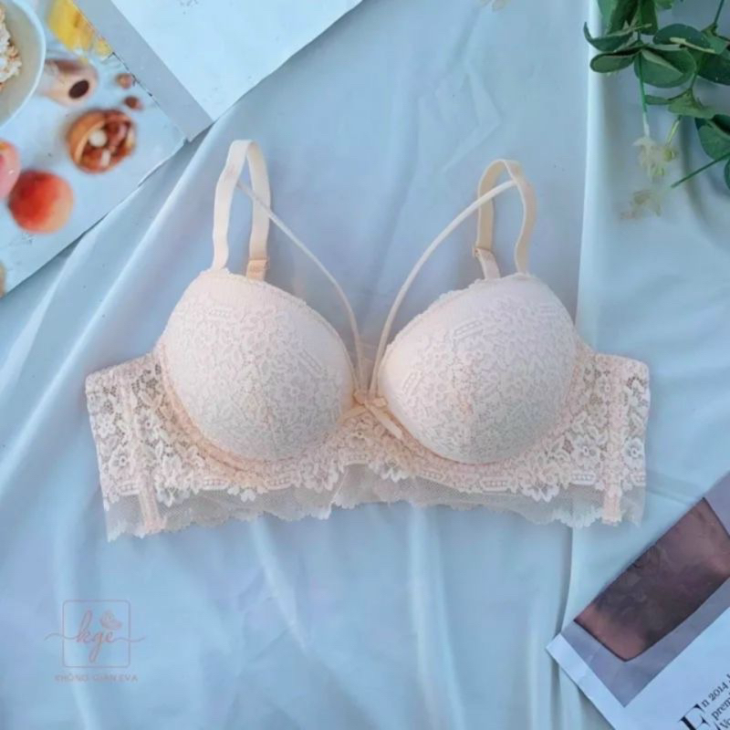 Áo lót định hình EVA ren đan dây siêu độn dày mút mềm gọng dẻo siêu nâng ngực tạo khe gợi cảm có video thật a💯