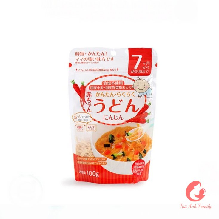 Mì Somen/Udon/Spaghetti cho bé ăn dặm nhập khẩu Nhật Bản - 100g
