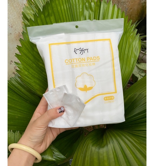 Bông tẩy trang trắng 2 mặt 3 lớp COTTON PADS
