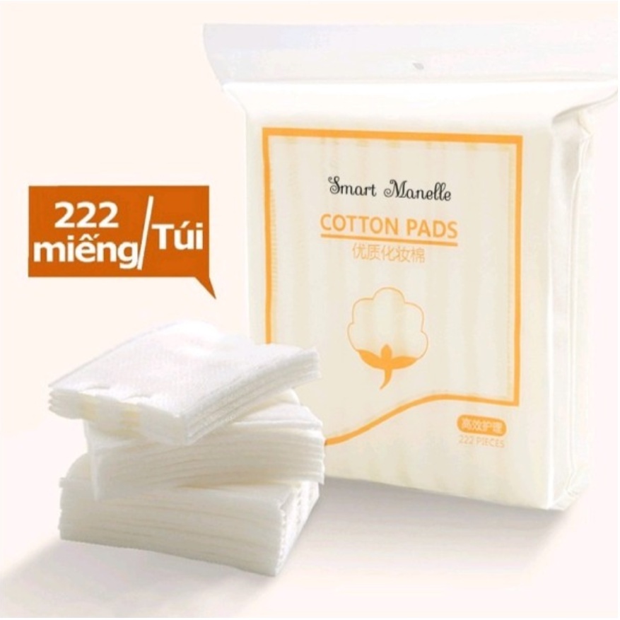 Bông tẩy trang trắng 2 mặt 3 lớp COTTON PADS