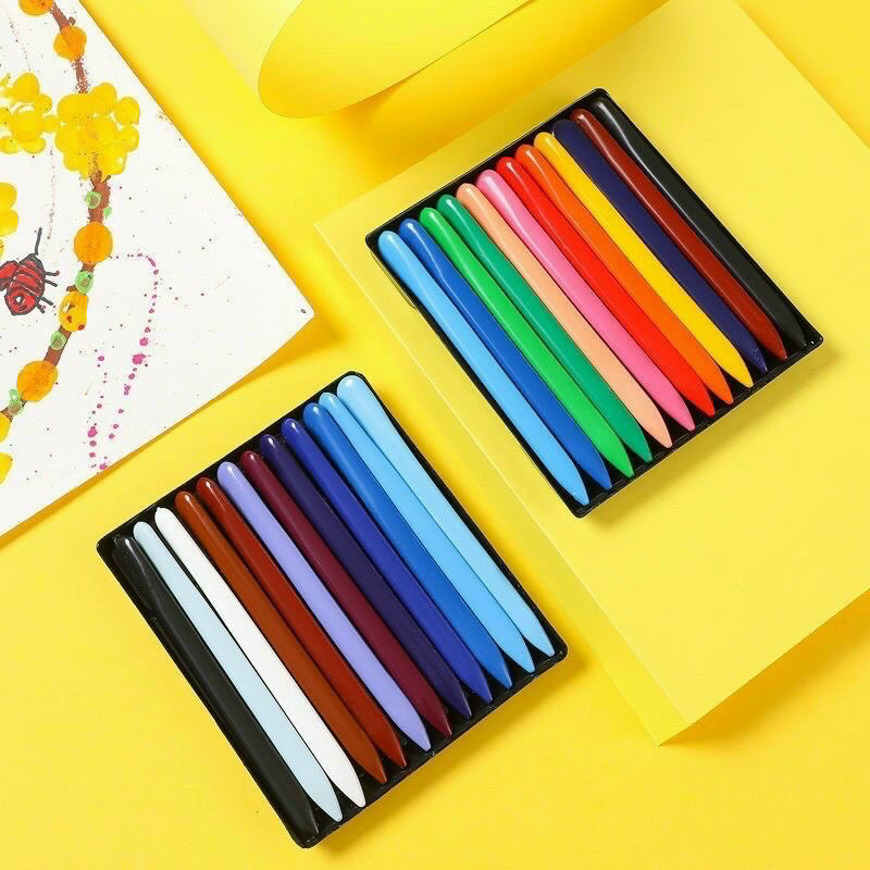 Bộ 24 Bút Màu Sáp - Màu Hữu Cơ Cho Bé Tập Vẽ - Cao Cấp Tự Nhiên An Toàn