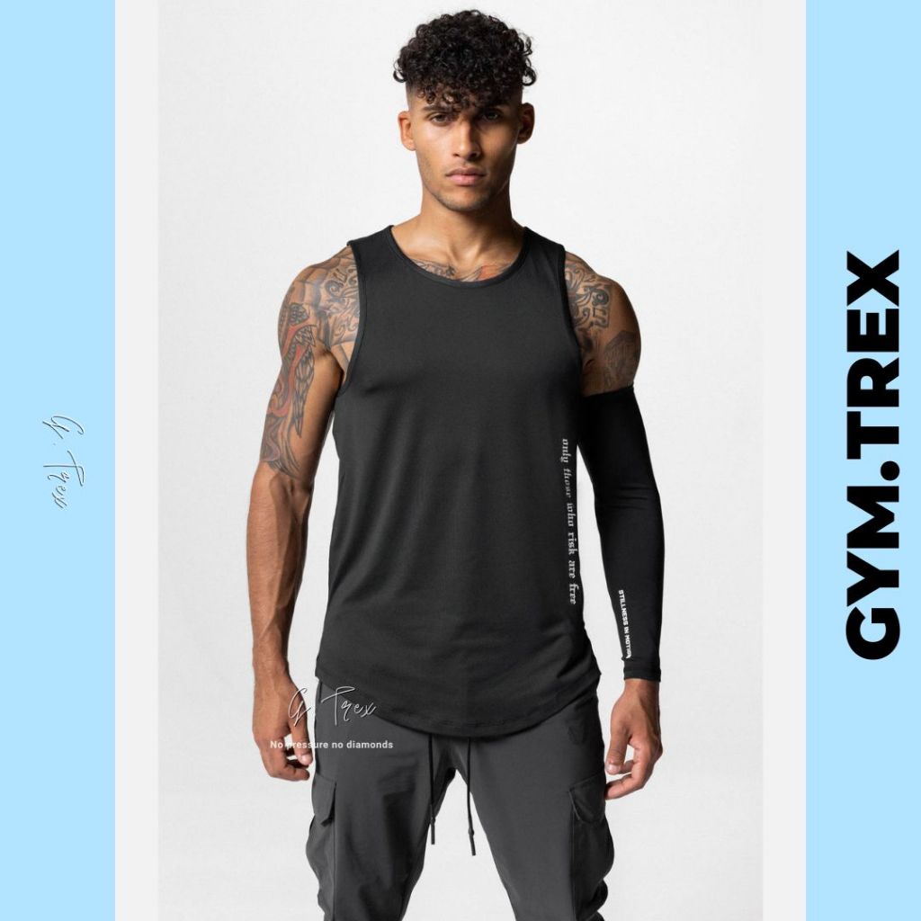 Áo ba lỗ nam tập gym, thể thao, chạy bộ vải Poly Quick Dry co dãn 4 chiều SP234