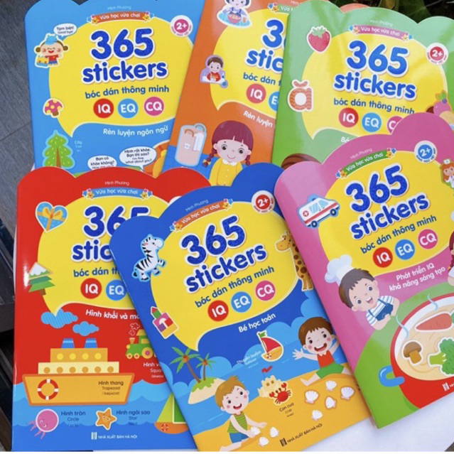 Bộ Bóc Dán Thông Minh 6Q Hơn 1000 Sticker Phát Triển Chỉ Số Thông Minh