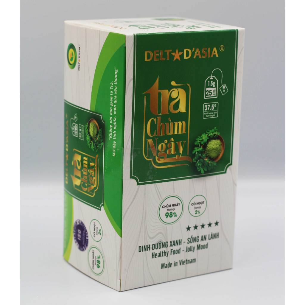 Trà Chùm Ngây Delta D'Asia Điều hòa huyết áp Hộp (25 túi x 1,5 g)