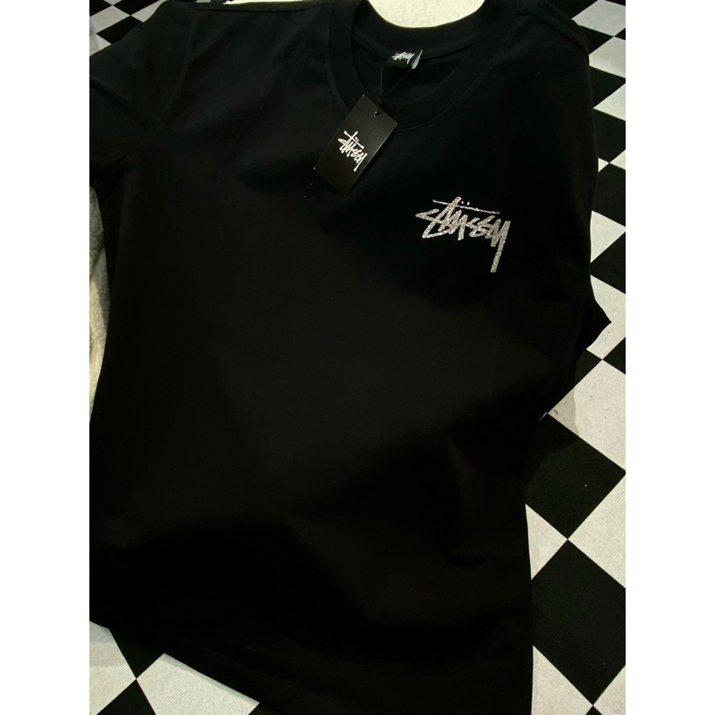 Áo Thun Stu:Ssy Kim Tuyến Cotton 100% Dày Dặn Đầy Đủ Tag