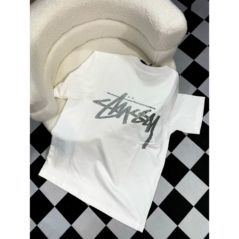 Áo Thun Stu:Ssy Kim Tuyến Cotton 100% Dày Dặn Đầy Đủ Tag