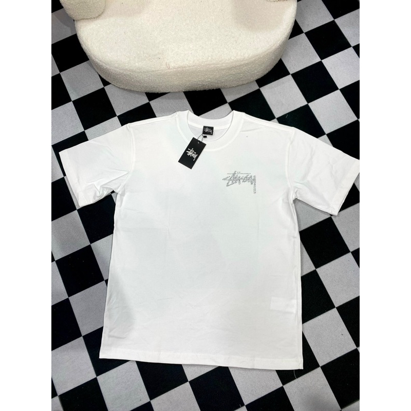 Áo Thun Stu:Ssy Kim Tuyến Cotton 100% Dày Dặn Đầy Đủ Tag