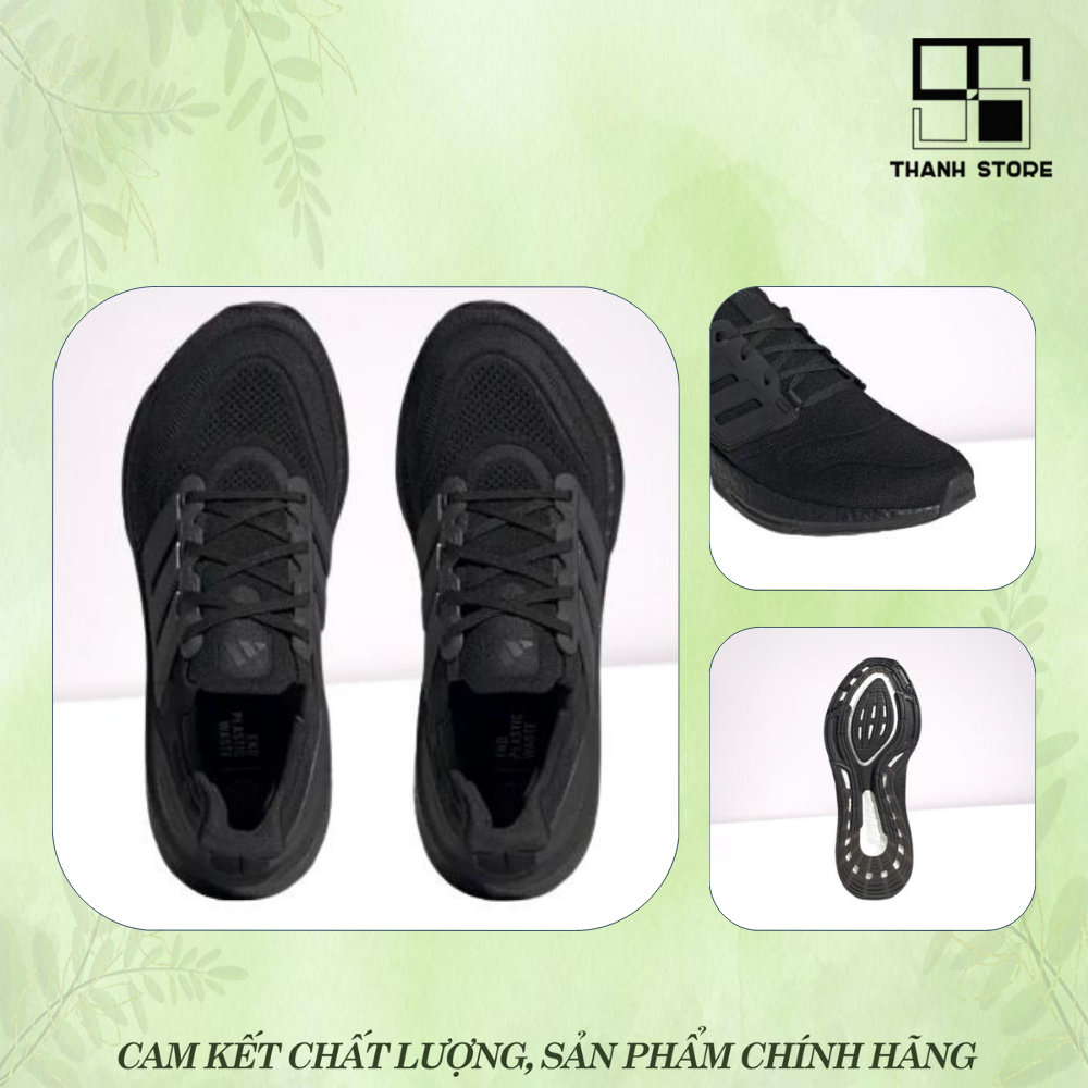 Giày thể thao nam nữ đen ULTRABOOST 22 'TRIPLE BLACK'_hàng xuất khẩu thời trang - AU22TB