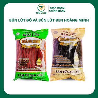Bún Gạo Lứt Đỏ Và Đen Hoàng Minh - Ăn Kiêng/ Giảm Cân/ Tiểu Đường - Túi 500g và Túi 250g - Tôm Vàng