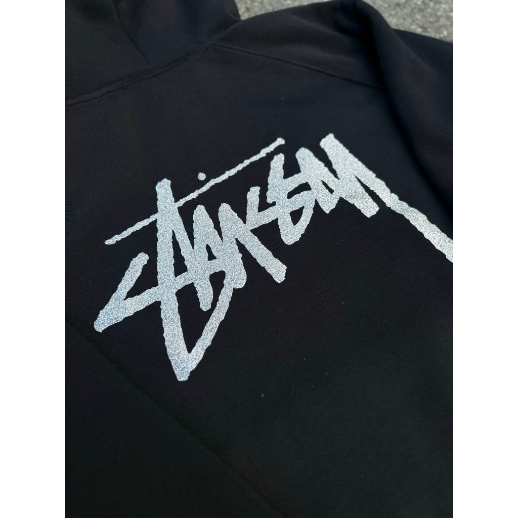 Áo Hoodie Stussy Kim Tuyến Chất Nỉ Bông Full Tem Tag, Hoodie Form rộng unisex nam nữ - repsaigon