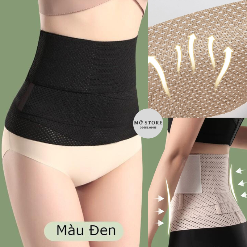 Đai nịt bụng, gen nịt bụng dạng lưới thông thoáng siêu co giãn mềm mại cho phái đẹp
