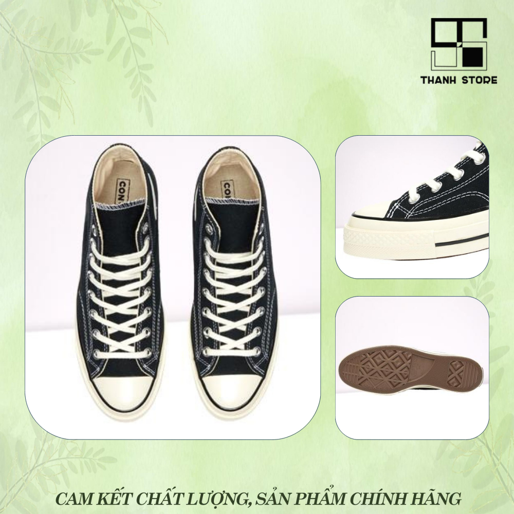 Giày thể thao nam nữ đen giày CONVERSE CHUCK TAYLOR ALL STAR 1970s_hàng xuất khẩu thời trang – CCTAS