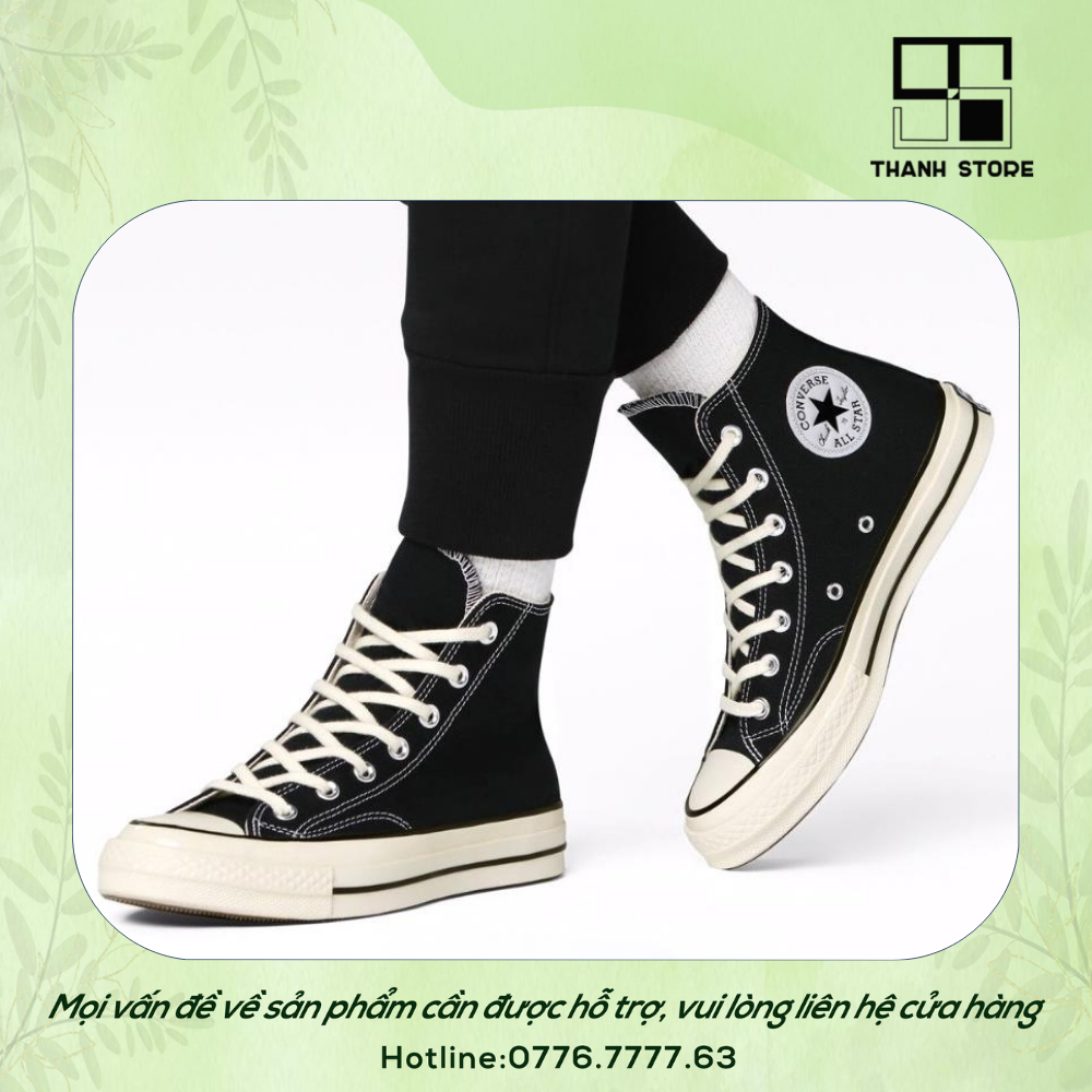 Giày thể thao nam nữ đen giày CONVERSE CHUCK TAYLOR ALL STAR 1970s_hàng xuất khẩu thời trang – CCTAS