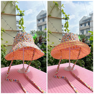 Mũ vành cụp vải hoa