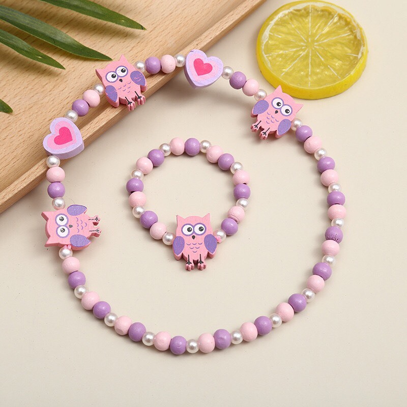 Sét vòng cổ + vòng tay đáng yêu cho bé gái