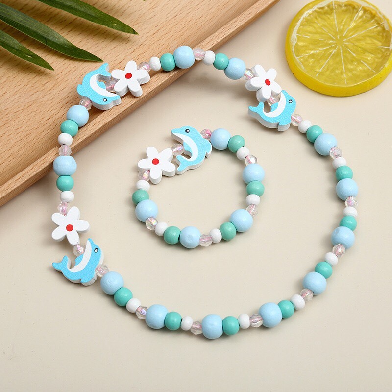 Sét vòng cổ + vòng tay đáng yêu cho bé gái