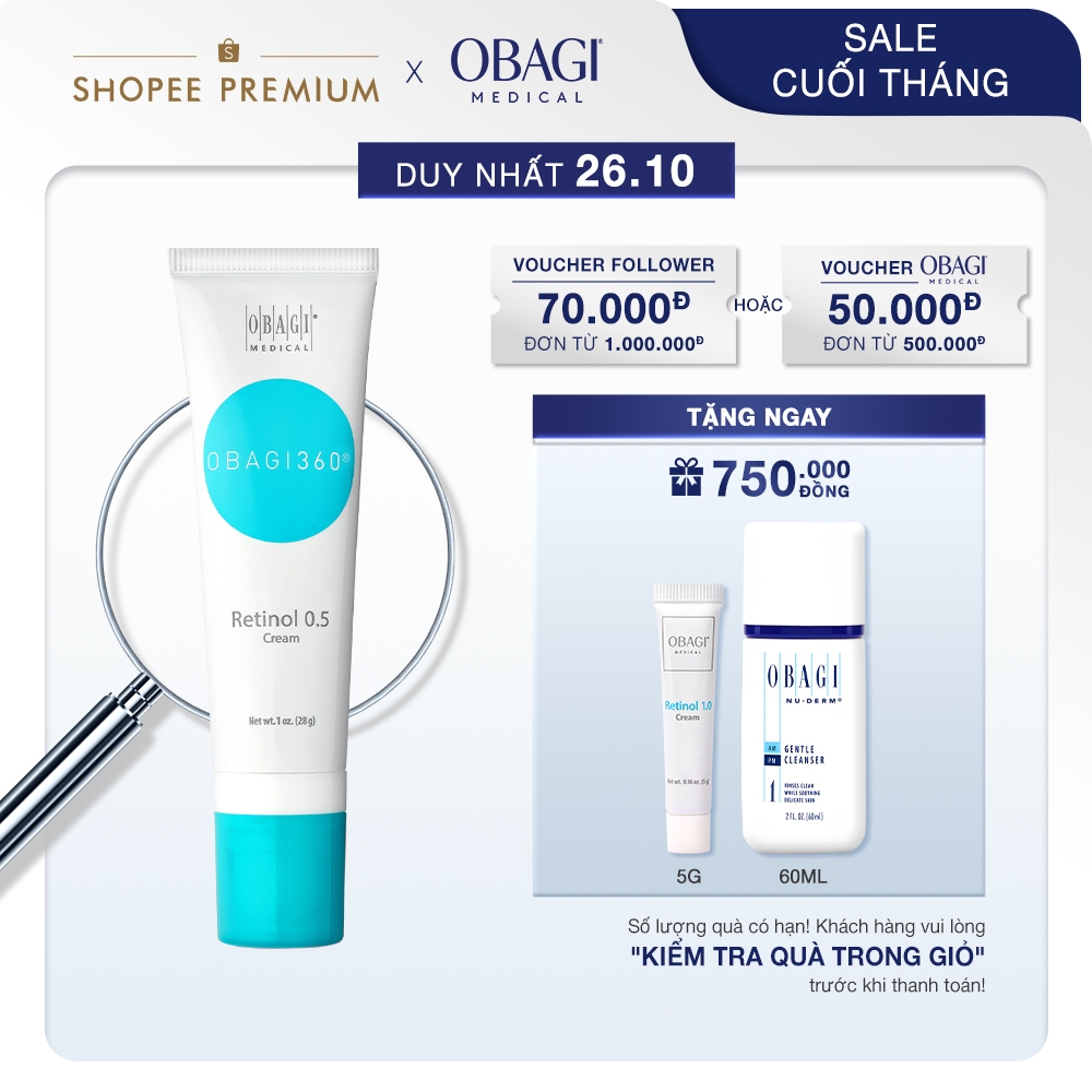 Kem Chống Lão Hóa & Tái Tạo Da Obagi 360 Retinol 0.5 28g