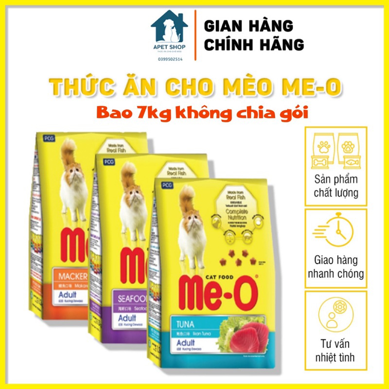 Thức ăn cho mèo me-o 7kg không chia gói - hạt cho mèo À petshop - me-o 7kg