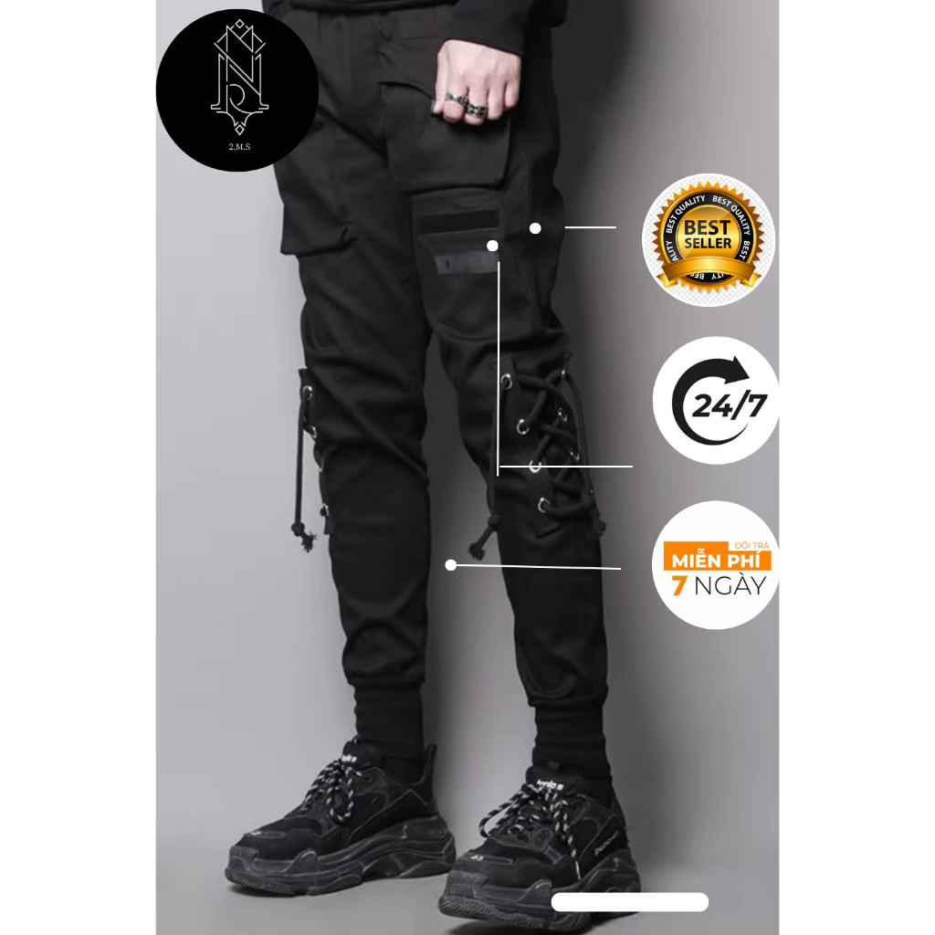 ⚡️[Best Quality] JGHY JOGGER BLACK-DARKWEAR chất lượng best 2MÉTSHOP