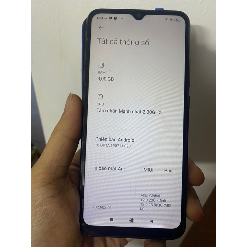 Điện thoại redmi 9c ram 3g 64gb cũ