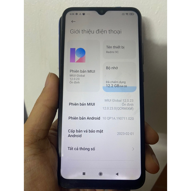 Điện thoại redmi 9c ram 3g 64gb cũ