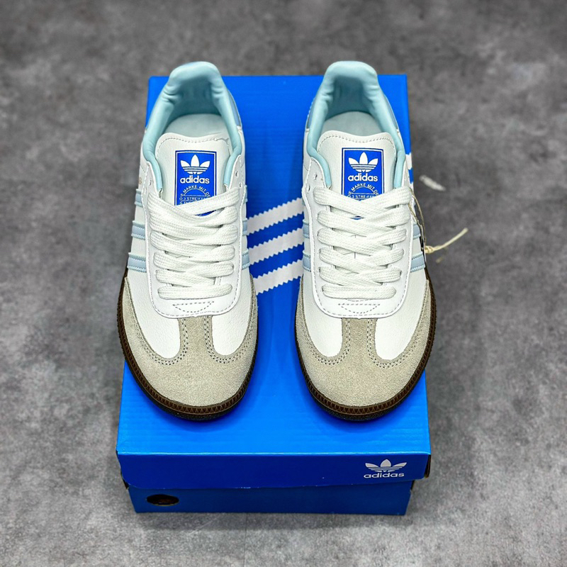 Giày Adidas Samba OG ‘White Halo Blue’ full box