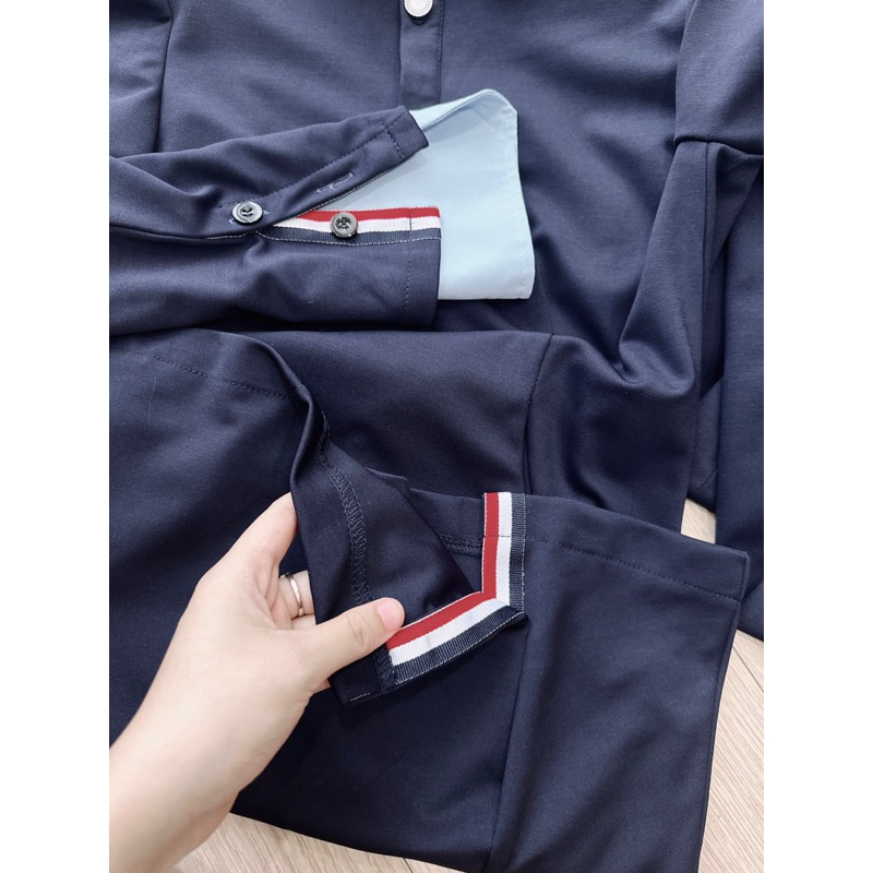 VÁY PHỐI THOM BROWNE CỔ SEN HAI TÀ