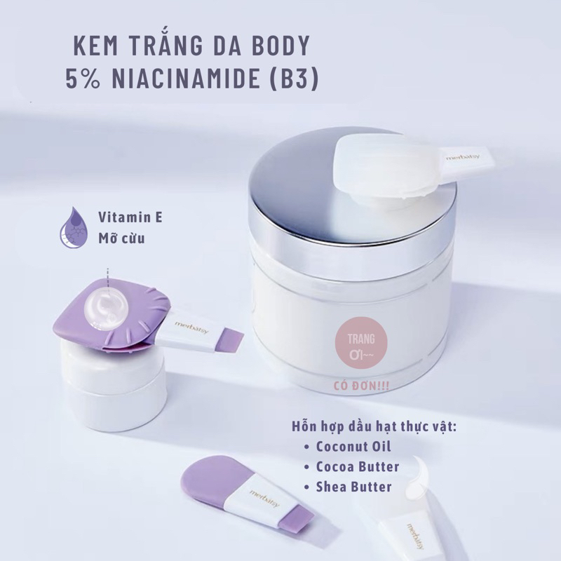 Kem dưỡng trắng da body Niacinamide 5%