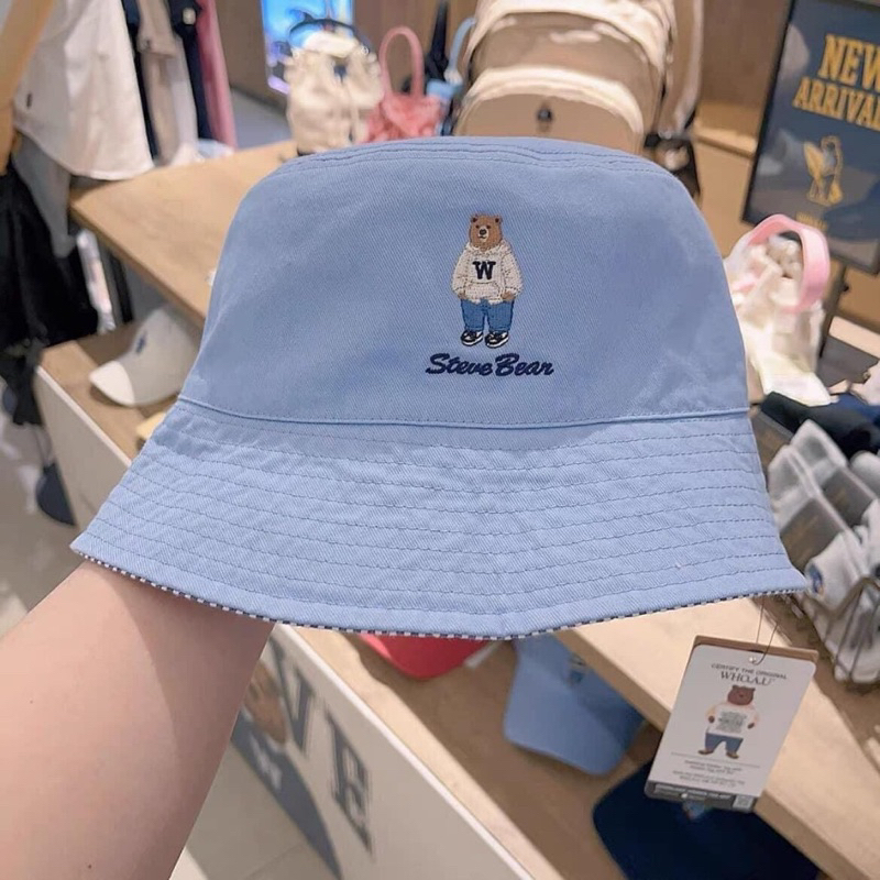Mũ gấu thêu 2 mặt hàng WHOAU AUTHENTIC