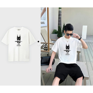 Áo thun form rộng nam nữ  unisex in hình 5D DOG NO FEAR chất cotton cao cấp