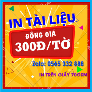 In tài liệu học tập giá rẻ