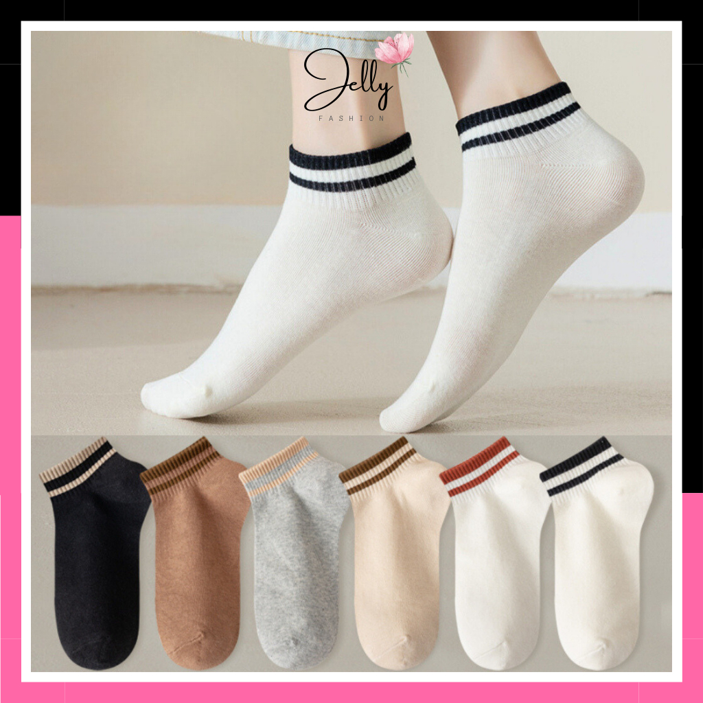 Tất nữ cổ thấp, vớ nữ cổ ngắn phong cách vintage Hàn Quốc nhiều màu đáng yêu