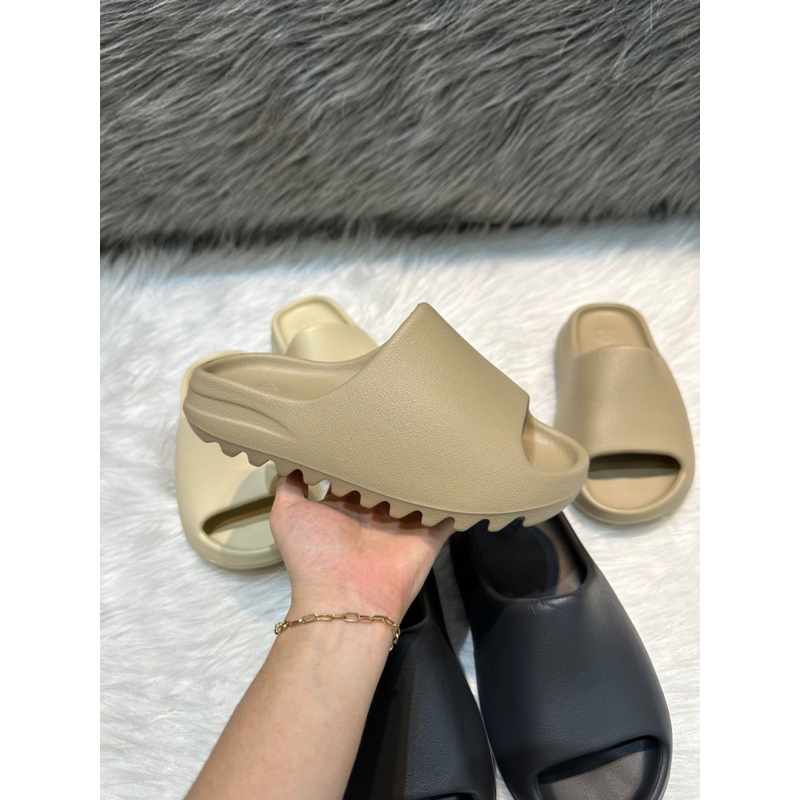 Dép quai ngang Yz Slide bánh mì đúc Nam Nữ
