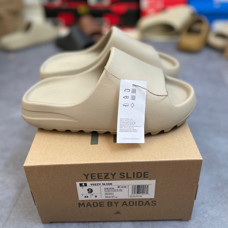 Dép quai ngang Yz Slide bánh mì đúc Nam Nữ