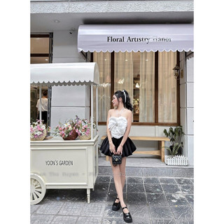 Set áo hoa chân váy xoè Ashley