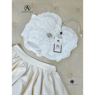 Set áo hoa chân váy xoè Ashley