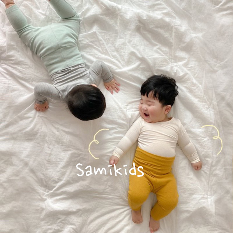 Quần cạp cao cotton Hàn dày dặn thu đông cho bé 3-14kg