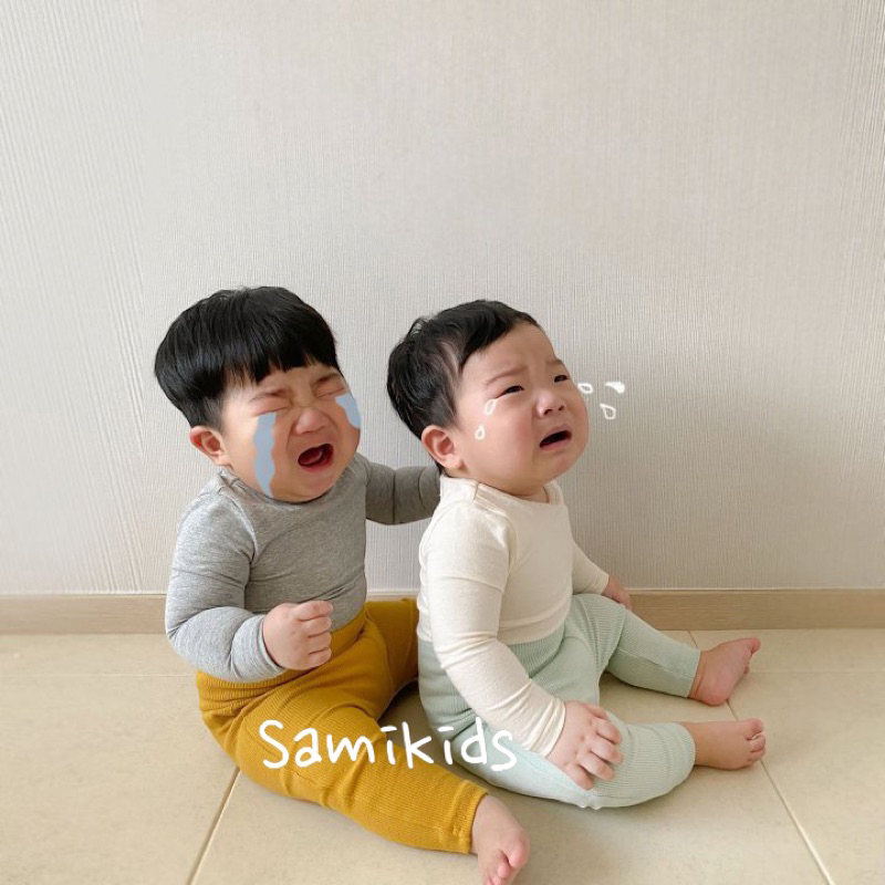 Quần cạp cao cotton Hàn dày dặn thu đông cho bé 3-14kg
