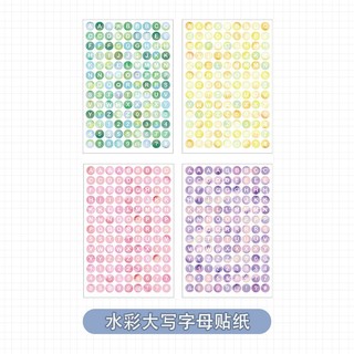 Sticker chữ và số để trang trí sổ sách