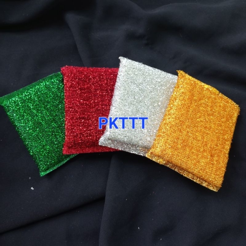Combo 6 miếng rửa chén kim tuyến (màu ngẫu nhiên)