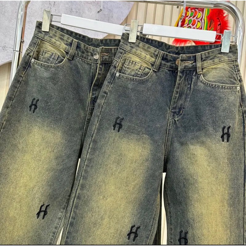 QUẦN JEAN SUÔNG ỐNG ĐỨNG THUÊ KIỂU DÁNG CỰC TRẺ TRUNG SIÊU HOT THỜI TRANG THU ĐÔNG Q2