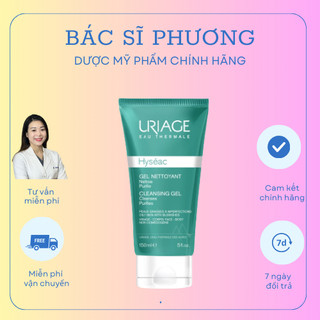 SỮA RỬA MẶT CHO DA DẦU, DA MỤN VÀ DA HỖN HỢP URIAGE HYSÉAC GEL NETTOYANT 150ML