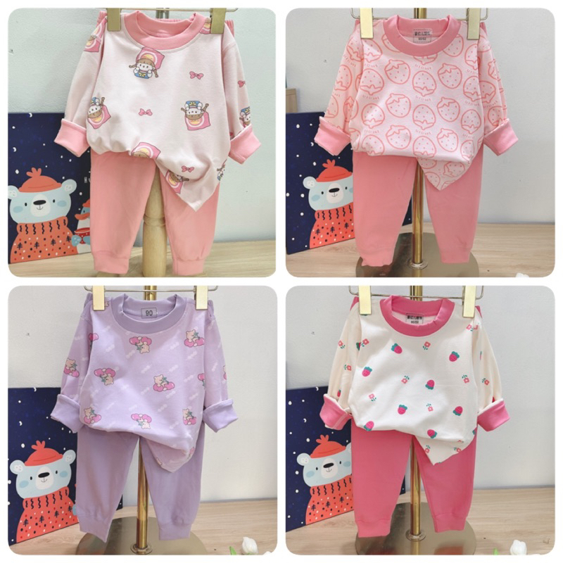 BỘ COTTON KHÁNG KHUẨN DÀY XỊN ĐẸP CHO BÉ